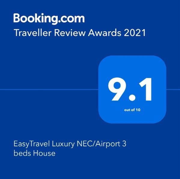 Easytravel Luxury Nec/Airport 3 Beds House Apartman Birmingham Kültér fotó